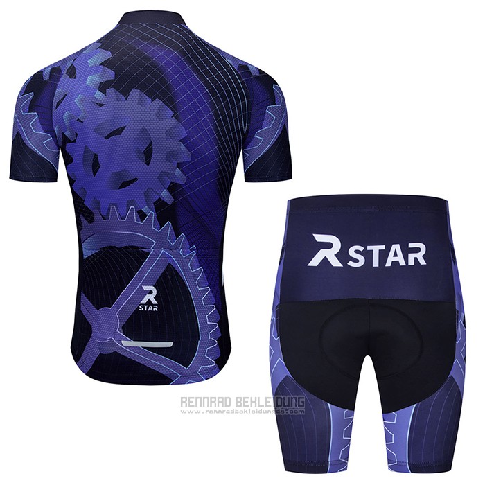 2021 Fahrradbekleidung R Star Volett Trikot Kurzarm und Tragerhose